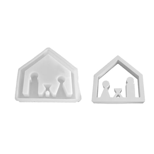Haus Geformte Harz Silikonform Für Wohndekoration Gips Ornamente Valentine Geschenk Epoxidharz Gussform von Wegiwuca