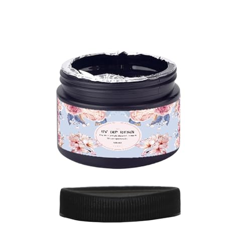 Modisches Blumendekorationsharz-Set, 50 g / 100 g Kapazität, Kristalle, klares Epoxidharz mit hoher Haltbarkeit und schneller Aushärtung von Wegiwuca