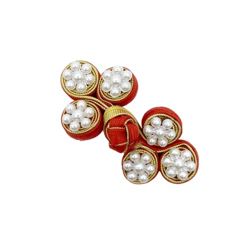 Perlen Cheongsam Knöpfe Chinesische Verschlussknöpfe Knöpfe Chinesische Knoten Froschknöpfe Handgefertigte Nähe Befestigungselemente von Wegiwuca