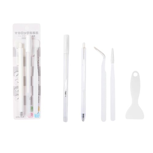 Professionelles Bastelwerkzeug mit Klebstoff-Applikator, Keramikspitzenschneider, Spatel und Pinzette, Scrapbooking, Bastelwerkzeug für Scrapbooking, 4 Stück von Wegiwuca
