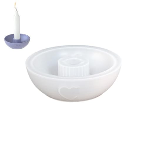 Schüsselförmige Silikon-Kerzenständer-Formen für Säulenhalter, Schalenform, Harzständerformen für Epoxidharz Schüsselförmige Silikon-Kerzenständer-Formen für Säulenhalter, Schalenform, Harzständerformen für Epoxidharz von Wegiwuca