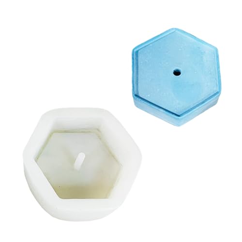 Sechseckige dreieckige Silikonformen mit Loch, geometrische Harzformen für Epoxidharz-Teelichthalter, Dekoration Sechseckige dreieckige Silikonformen mit Loch, geometrische Harzformen für Epoxidharz-Teelichthalter, Dekoration von Wegiwuca