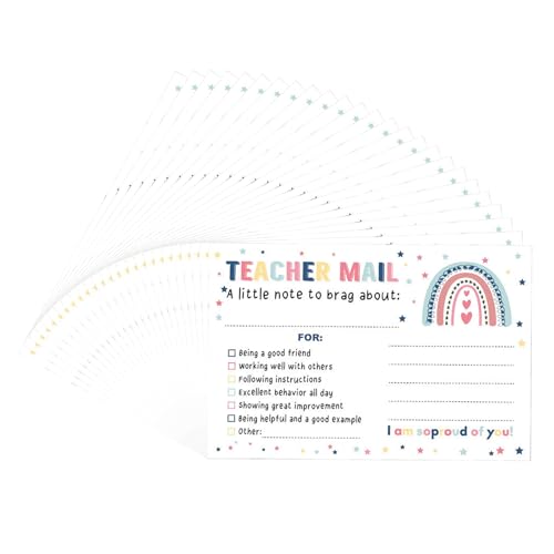 Set mit 25 positiven Verhaltenskarten, Belohnungskarten, Lehrernotizen, Motivationspostkarten für Schüler, Lehrer, Lehrer zu Eltern, Notizen Set mit 25 positiven Verhaltenskarten, Belohnungskarten, Lehrernotizen, Motivationspostkarten für Schüler, Lehrer, Lehrer zu Eltern, Notizen von Wegiwuca