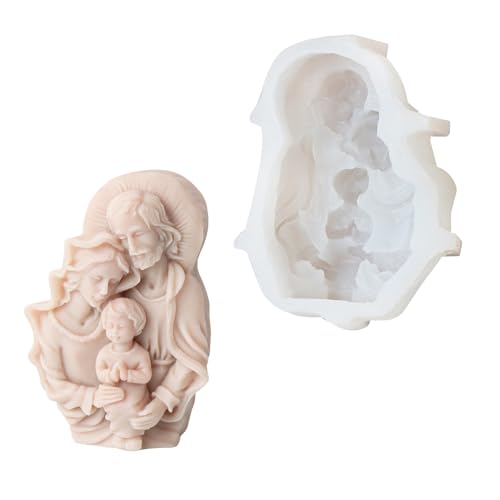 Silikonformen für religiöse Statuen, Epoxidharz, Heimdekoration, religiöse Skulptur, Silikonformen von Wegiwuca