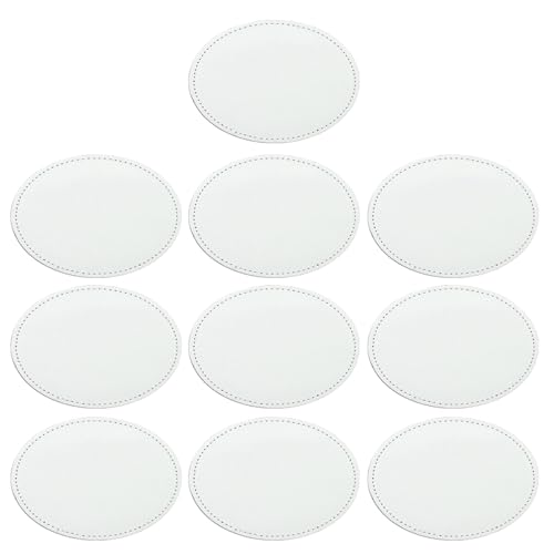 Sublimations-Patches zum Aufbügeln, 8 Formen, Lederhut, Flicken für Hut, Hemd, Kleid, Pullover, Jeans, 10 Stück von Wegiwuca