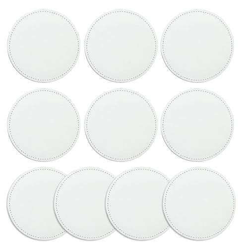 Sublimations-Patches zum Aufbügeln, 8 Formen, Lederhut, Flicken für Hut, Hemd, Kleid, Pullover, Jeans, 10 Stück von Wegiwuca