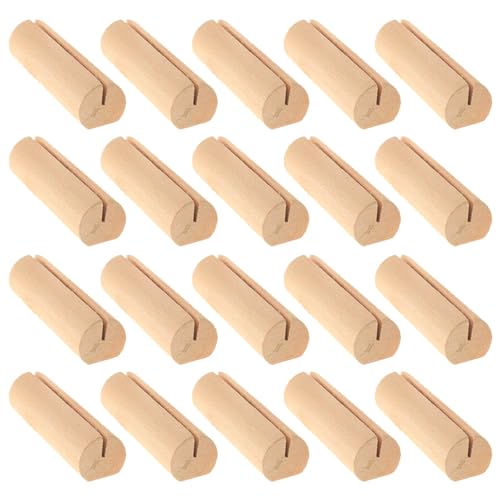 Tischnummernhalter aus Holz, für Namenskarten, Fotos, Memos, Notizen, für Hochzeit, Party, Lebensmitteletikettenständer, Konferenzraum, 20 Stück von Wegiwuca