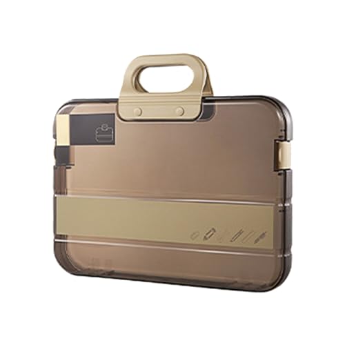 Tragbare Aktenbox, transparenter Bleistift für Etui, Ordner mit Schlossgriff, Dokumententasche, Schreibwarenaufbewahrung zum Aufhängen von Aktenhaltern für Aktenschrank Tragbare Aktenbox, transparenter Bleistift für Etui, Ordner mit Schlossgriff, Dokumententasche, Schreibwarenaufbewahrung zum Aufhängen von Aktenhaltern für Aktenschrank von Wegiwuca