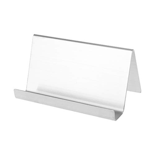 Visitenkartenhalter aus Edelstahl, Präsentationsständer, Schreibtischtisch für Büro, gekneteter Radiergummi Visitenkartenhalter aus Edelstahl, Präsentationsständer, Schreibtischtisch für Büro, gekneteter Radiergummi von Wegiwuca