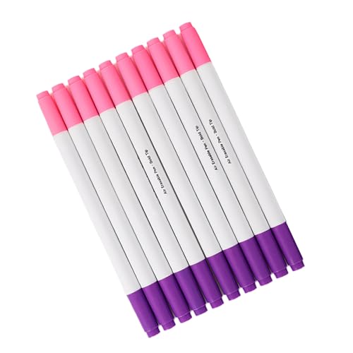 Wegiwuca 10 Stück waschbare Stoffmarkierstifte, löschbarer Stift, wasserlöslicher Stift, Stoffmarkierungsstift, Nähzubehör zum Quilten von Wegiwuca