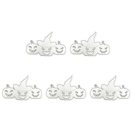 Wegiwuca 5 Stück Halloween Stanzformen Gespenster Stanzformen Prägeschablonen Metall Vorlage Formen für Scrapbooking Dekorationen Wegiwuca 5 Stück Halloween Stanzformen Gespenster Stanzformen Prägeschablonen Metall Vorlage Formen für Scrapbooking Dekorationen von Wegiwuca