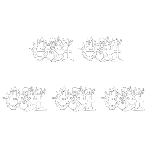 Wegiwuca 5 Stück Halloween Stanzformen Gespenster Stanzformen Prägeschablonen Metall Vorlage Formen für Scrapbooking Dekorationen Wegiwuca 5 Stück Halloween Stanzformen Gespenster Stanzformen Prägeschablonen Metall Vorlage Formen für Scrapbooking Dekorationen von Wegiwuca