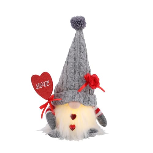 Wegiwuca Leuchtende Zwergenpuppe zum Valentinstag, hervorragende Handwerkskunst, ideal zum Verschenken, schönes Partyzubehör von Wegiwuca