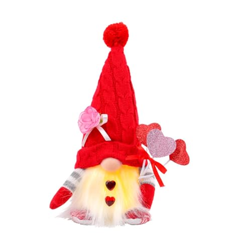 Wegiwuca Leuchtende Zwergenpuppe zum Valentinstag, hervorragende Handwerkskunst, ideal zum Verschenken, schönes Partyzubehör von Wegiwuca
