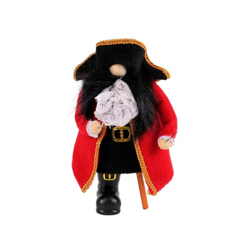 Wegiwuca Piraten-/Ritter-förmige Rudolphen-Puppe, stehend, gesichtslos, Puppe, Statue, elegante Zwerge, Dekorationen für Kinder Wegiwuca Piraten-/Ritter-förmige Rudolphen-Puppe, stehend, gesichtslos, Puppe, Statue, elegante Zwerge, Dekorationen für Kinder von Wegiwuca