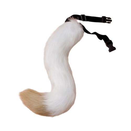 Wegiwuca Realistischer Füchsschwanz für Mode-Enthusiasten, Accessoire mit Tiermotiven, eleganter Füchsschwanz für stilvolle Kleidung Wegiwuca Realistischer Füchsschwanz für Mode-Enthusiasten, Accessoire mit Tiermotiven, eleganter Füchsschwanz für stilvolle Kleidung von Wegiwuca
