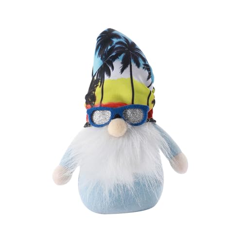 Wegiwuca Sommer Dekorative Bastelbrille Korallen Gesicht weniger Puppe Strand Dekorationen für Schule Büro Urlaub Dekorationen von Wegiwuca