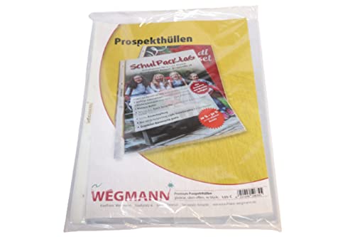 Wegmann Premium Prospekthüllen 70my – 10 er Set von Wegmann
