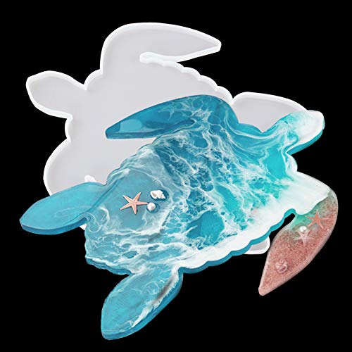 Große Meeresschildkröte Tablett Harzform Silikon Schildkröte Form Epoxidharz Gießform DIY Untersetzer Schale Matte Harz Ozean Malerei Kunst Handwerk Kit Home Hochzeit Dekor Party Supplies Ideales von Wehous