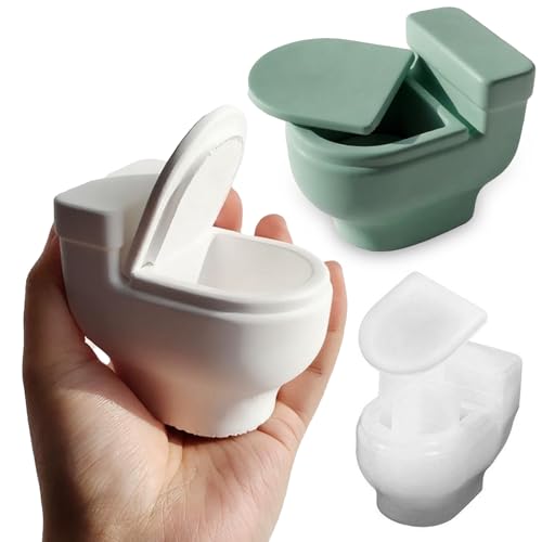 Wehous Kreative WC-Form, Kerzenhalter-Form, 3D-Aufbewahrungsbehälter, Schmuckschatulle, Silikonformen für Epoxidharzguss, Glasbox, Pflanzgefäß, Schmuckhalter, Silikonformen für Harz, Beton Wehous Kreative WC-Form, Kerzenhalter-Form, 3D-Aufbewahrungsbehälter, Schmuckschatulle, Silikonformen für Epoxidharzguss, Glasbox, Pflanzgefäß, Schmuckhalter, Silikonformen für Harz, Beton von Wehous