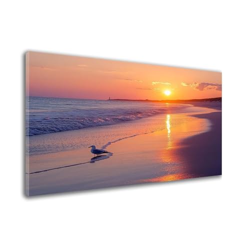Diamond Painting Bird Diamond Painting Erwachsene Groß xxl 60x90cm Sonnenuntergang Diamant Art Bilder, DIY 5D Runder Vollbohrer Diamant Cross Stickerei Malerei Kits, Deko Wohnzimmer Wand W6-142 von Wehsaeho
