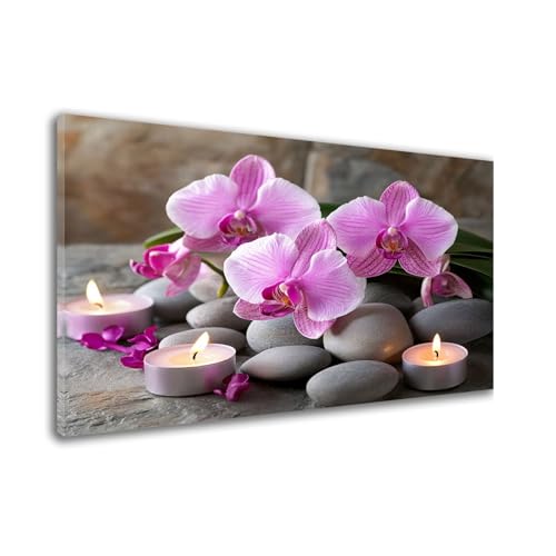Diamond Painting Blumen Diamond Painting Erwachsene Groß xxl 60x80cm Orchidee Diamant Art Bilder, DIY 5D Runder Vollbohrer Diamant Cross Stickerei Malerei Kits, Deko Wand, Geschenke für Frauen W6-82 von Wehsaeho