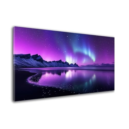 Diamond Painting Erwachsene Groß xxl 80x100cm Aurora Diamond Painting Berge Diamanten Art Kinder, Diamant Kunst Kits Vollständiges, Mosaikherstellung Bastelset, Deko Wand, Geschenke für Frauen W6-102 von Wehsaeho