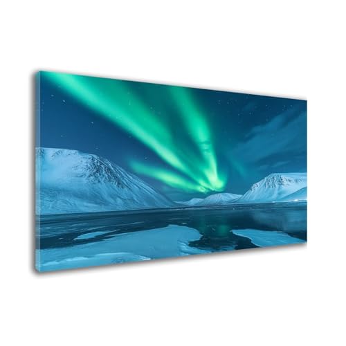 Diamond Painting Winter Diamond Painting Erwachsene Groß xxl 50x70cm Aurora Diamant Art Bilder, DIY 5D Runder Vollbohrer Diamant Cross Stickerei Malerei Kits, Deko Wand, Geschenke für Frauen W6-22 von Wehsaeho