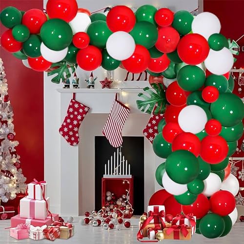 Luftballons Girlande Weihnachten,Party Deko Ballon Girlande Weihnachten Grün Rot für Weihnachtsdeko Neujahr Xmas Party Dekoration Geburtstagsfeier zum Thema Luftballons Girlande Weihnachten,Party Deko Ballon Girlande Weihnachten Grün Rot für Weihnachtsdeko Neujahr Xmas Party Dekoration Geburtstagsfeier zum Thema von WeiRenLuan