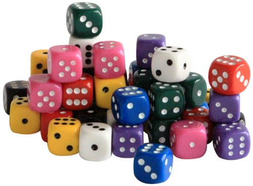 weiblespiele 05114-50 - Acryl-Würfel 14 mm, opak, 6, 50 Stück weiblespiele 05114-50 - Acryl-Würfel 14 mm, opak, 6, 50 Stück von Weible Spiele
