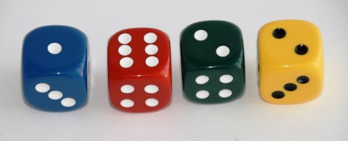weiblespiele 05330-4 - Acryl-Würfel, Uni, 30 mm, 4 Stück weiblespiele 05330-4 - Acryl-Würfel, Uni, 30 mm, 4 Stück von Weible Spiele