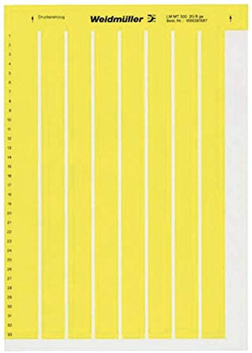 Weidmüller 1686401687-1 LM MT300 26X10 GE Kabel-Etikett LaserMark 10 x 26 mm Farbe Beschriftungsfeld: Gelb Anzahl Etike Weidmüller 1686401687-1 LM MT300 26X10 GE Kabel-Etikett LaserMark 10 x 26 mm Farbe Beschriftungsfeld: Gelb Anzahl Etike von Weidmüller