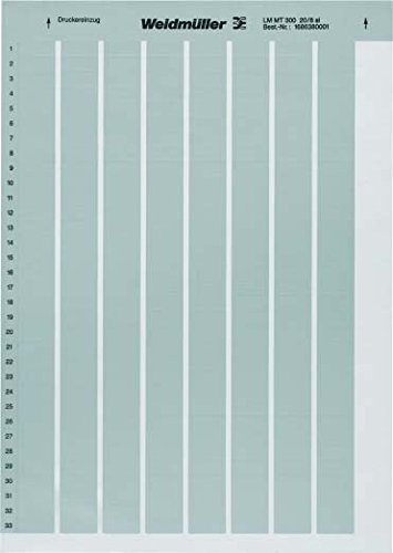 Weidmuller - Aufkleber 105 x 148 (10h/4et) silber von Weidmuller