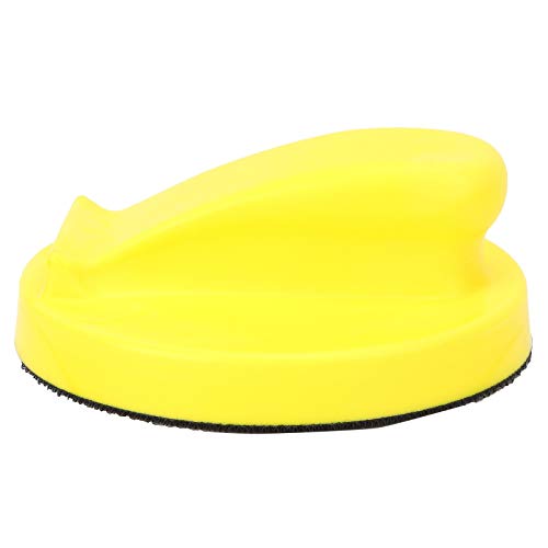 Komfortables Buffing-Pad, 125mm aus Kunststoff und Nylon für Sandscheibe (schwarz + gelb) von Weikeya
