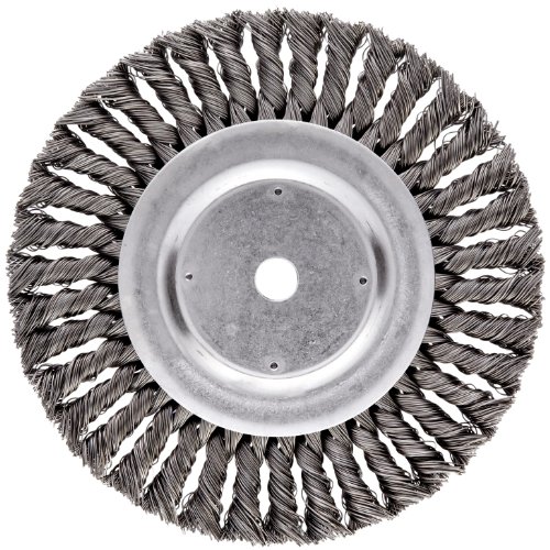 Weiler 08155 20,3 cm Standard-Drehknoten-Drahtrad, 0,58 cm Stahlfüllung, 1,6 cm Spindelloch, hergestellt in den USA Weiler 08155 20,3 cm Standard-Drehknoten-Drahtrad, 0,58 cm Stahlfüllung, 1,6 cm Spindelloch, hergestellt in den USA von Weiler