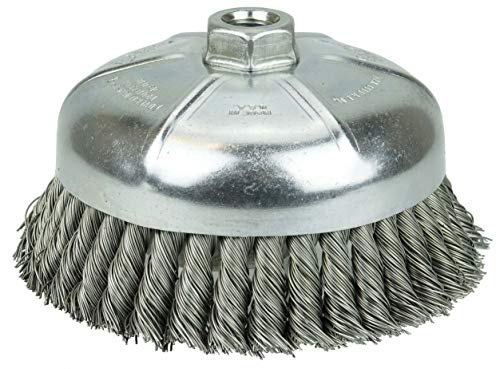 Weiler Topfbürste, Gewindeloch, Stahl, teilgedreht, geknotet, 6", 1 Weiler Topfbürste, Gewindeloch, Stahl, teilgedreht, geknotet, 6", 1 von Weiler