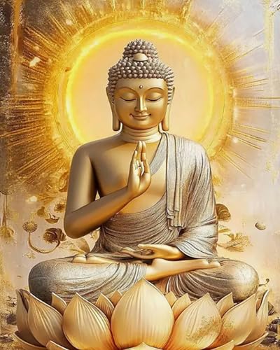 Weiniuniu 5D DIY Diamond Painting Kit Buddha-Porträt Kristall-Strasssteinen Bilder Set Diamond Arts Craft Malerei Erwachsene Home Wanddekoration 40x50 cm Weiniuniu 5D DIY Diamond Painting Kit Buddha-Porträt Kristall-Strasssteinen Bilder Set Diamond Arts Craft Malerei Erwachsene Home Wanddekoration 40x50 cm von Weiniuniu