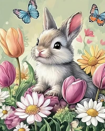 Weiniuniu 5D-Diamant-Malset Blumen Schmetterling Kaninchen DIY Malen Nach Zahlen Erwachsene und Kinder runde Strassmalerei Bilder Home Decor 50x70 cm Weiniuniu 5D-Diamant-Malset Blumen Schmetterling Kaninchen DIY Malen Nach Zahlen Erwachsene und Kinder runde Strassmalerei Bilder Home Decor 50x70 cm von Weiniuniu