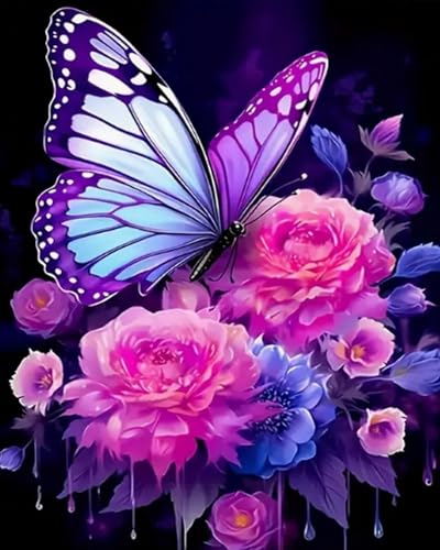 Weiniuniu 5D-Diamant-Malset Blumen und Schmetterlinge DIY Malen Nach Zahlen Erwachsene und Kinder runde Strassmalerei Bilder Home Decor 50x70 cm Weiniuniu 5D-Diamant-Malset Blumen und Schmetterlinge DIY Malen Nach Zahlen Erwachsene und Kinder runde Strassmalerei Bilder Home Decor 50x70 cm von Weiniuniu