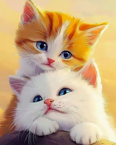 Weiniuniu 5D-Diamant-Malset Tier Katze DIY Malen Nach Zahlen Erwachsene und Kinder runde Strassmalerei Bilder Home Decor 40x50 cm Weiniuniu 5D-Diamant-Malset Tier Katze DIY Malen Nach Zahlen Erwachsene und Kinder runde Strassmalerei Bilder Home Decor 40x50 cm von Weiniuniu