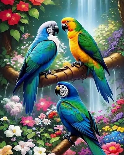 Weiniuniu 5D-Diamant-Malset Wasserfall Blumen Papagei DIY Malen Nach Zahlen Erwachsene und Kinder runde Strassmalerei Bilder Home Decor 40x50 cm Weiniuniu 5D-Diamant-Malset Wasserfall Blumen Papagei DIY Malen Nach Zahlen Erwachsene und Kinder runde Strassmalerei Bilder Home Decor 40x50 cm von Weiniuniu