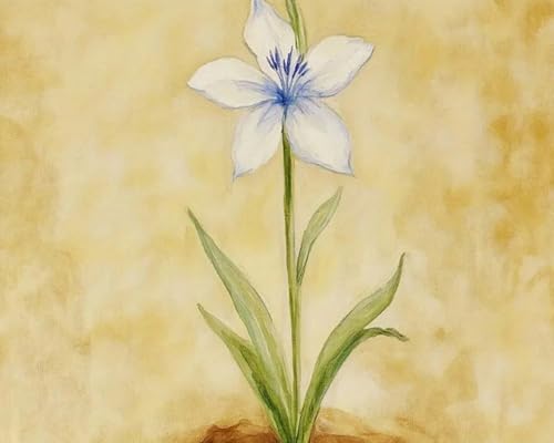 Weiniuniu Kreuzstich Stickpackung Blumen Blumen DIY Stickvorlagen Stickbilder 11CT Vorgedruckt Kreuzstich Set für Anfänger Home Decor 40x50 cm von Weiniuniu
