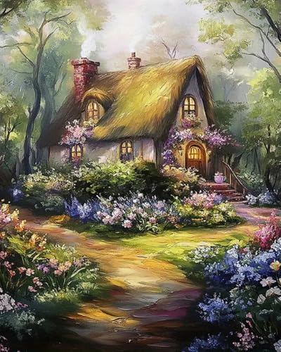 Weiniuniu Kreuzstich Stickpackung Landschaft Haus DIY Stickvorlagen Stickbilder 11CT Vorgedruckt Kreuzstich Set für Anfänger Home Decor 40x50 cm Weiniuniu Kreuzstich Stickpackung Landschaft Haus DIY Stickvorlagen Stickbilder 11CT Vorgedruckt Kreuzstich Set für Anfänger Home Decor 40x50 cm von Weiniuniu