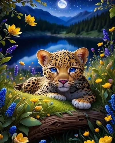 Weiniuniu Kreuzstich Stickpackung Tierleopard DIY Stickvorlagen Stickbilder 11CT Vorgedruckt Kreuzstich Set für Anfänger Home Decor 50x70 cm Weiniuniu Kreuzstich Stickpackung Tierleopard DIY Stickvorlagen Stickbilder 11CT Vorgedruckt Kreuzstich Set für Anfänger Home Decor 50x70 cm von Weiniuniu