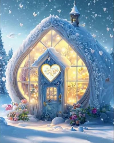 Weiniuniu Kreuzstich Stickpackung Traumhaftes Schneehaus DIY Stickvorlagen Stickbilder 11CT Vorgedruckt Kreuzstich Set für Anfänger Home Decor 40x50 cm Weiniuniu Kreuzstich Stickpackung Traumhaftes Schneehaus DIY Stickvorlagen Stickbilder 11CT Vorgedruckt Kreuzstich Set für Anfänger Home Decor 40x50 cm von Weiniuniu