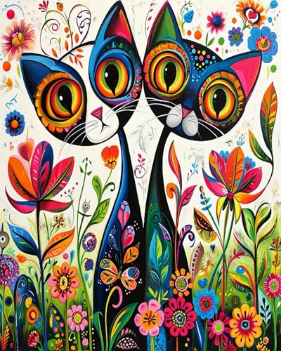 Weiniuniu Vorgedruckt Kreuzstich Stickpackungen abstrakte Katze 11CT Stickbilder Erwachsene Sticken Set DIY für Anfänger Kreuzstich Home Decor 50x70 cm Weiniuniu Vorgedruckt Kreuzstich Stickpackungen abstrakte Katze 11CT Stickbilder Erwachsene Sticken Set DIY für Anfänger Kreuzstich Home Decor 50x70 cm von Weiniuniu