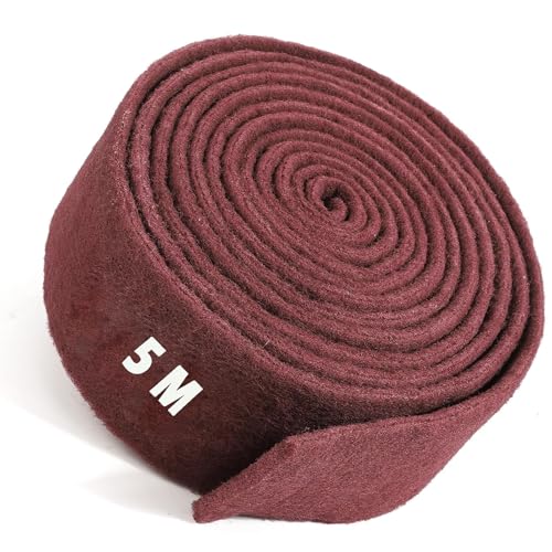 Weinsamkeit Schleifvlies, 5m x 100mm Korn 240 Langlebig Schleifvlies Rolle/Schleiffleece/Schleifpad für Holz, Metall, Edelstahl, Vliesstoff Fleece Gürtel, Metall Puffer Polierer für Schleifwerkzeu Weinsamkeit Schleifvlies, 5m x 100mm Korn 240 Langlebig Schleifvlies Rolle/Schleiffleece/Schleifpad für Holz, Metall, Edelstahl, Vliesstoff Fleece Gürtel, Metall Puffer Polierer für Schleifwerkzeu von Weinsamkeit