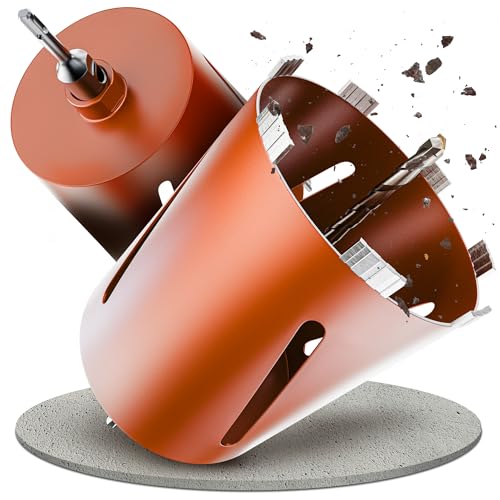 Weischer® - Diamantbohrkrone Kernbohrkrone mit SDS-Plus Aufnahme Ø 162 mm | 180 mm Nutztiefe | Dosenbohrer für Beton, Mauerwerk, Ziegel | M22-Gewinde | langlebig & präzise | Bohrkrone von Weischer