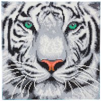 Diamond Painting "Crystal Art Kit", 30 x 30 cm - White Tiger Diamond Painting "Crystal Art Kit", 30 x 30 cm - White Tiger von Craft Buddy