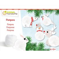 Kreativ-Box "Pompon Weihnachtsanhänger" von Weiß